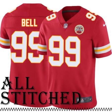 Red Home Mike Bell Kansas City Chiefs Jersey #99