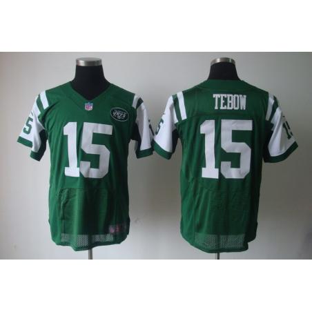 [NEW,Elite] Tim Tebow Football Jersey -NY-J #15 NEW Football Jersey(Green)