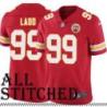 Red Home Ernie Ladd Kansas City Chiefs Jersey #99