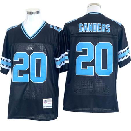 Barry Sanders Detroit lions black throwback jersey