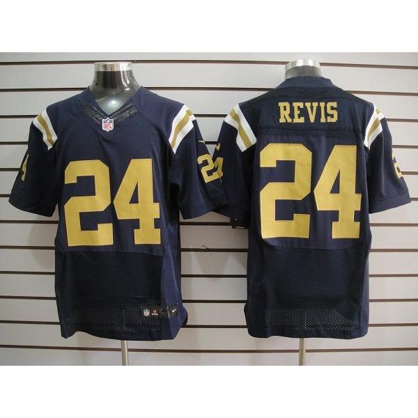 [NEW,Elite] Darrelle Revis Football Jersey -NY-J #24 NEW Football Jersey(Blue Alternate)