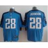 [NEW,Elite] Chris Johnson Football Jersey -Tennessee #28 NEW Football Jersey(Light Blue)