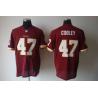 [NEW,Elite] Chris Cooley Football Jersey -Washington #47 NEW Football Jersey(Red)