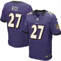 [NEW,Elite] Ray Rice Football Jersey -Baltimore #27 NEW Football Jersey(Purple)