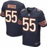 [NEW,Elite] Lance Briggs Football Jersey -Chicago #55 NEW Football Jersey(Blue)