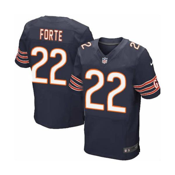 [NEW,Elite] Matt Forte Football Jersey -Chicago #22 NEW Football Jersey(Blue)