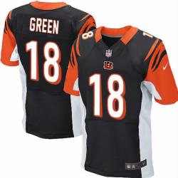 [NEW,Elite] A.J. Green Football Jersey -Cincinnati #18 NEW Football Jersey(Black)