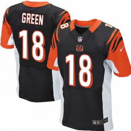 [NEW,Elite] A.J. Green Football Jersey -Cincinnati #18 NEW Football Jersey(Black)