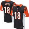 [NEW,Elite] A.J. Green Football Jersey -Cincinnati #18 NEW Football Jersey(Black)