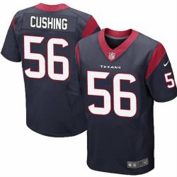 [NEW,Elite] Brian Cushing Football Jersey -Houston #56 NEW Football Jersey(Blue)