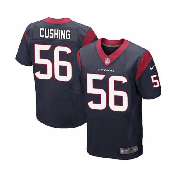 [NEW,Elite] Brian Cushing Football Jersey -Houston #56 NEW Football Jersey(Blue)