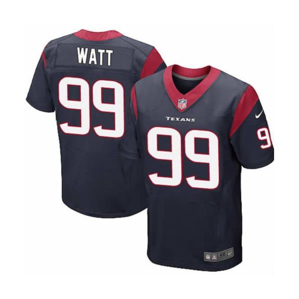 [NEW,Elite] J.J. Watt Football Jersey -Houston #99 NEW Football Jersey(Blue)