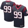 [NEW,Elite] J.J. Watt Football Jersey -Houston #99 NEW Football Jersey(Blue)