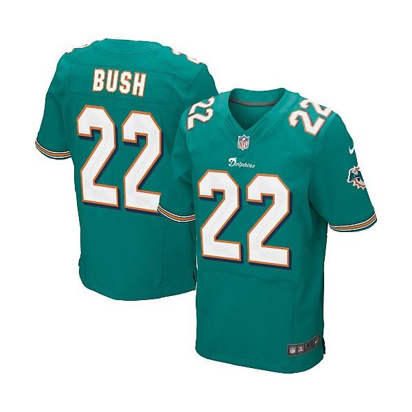 [NEW,Elite] Reggie Bush Football Jersey -Miami #22 NEW Football Jersey(Green)