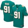 [NEW,Elite] Cameron Wake Football Jersey -Miami #91 NEW Football Jersey(Green)