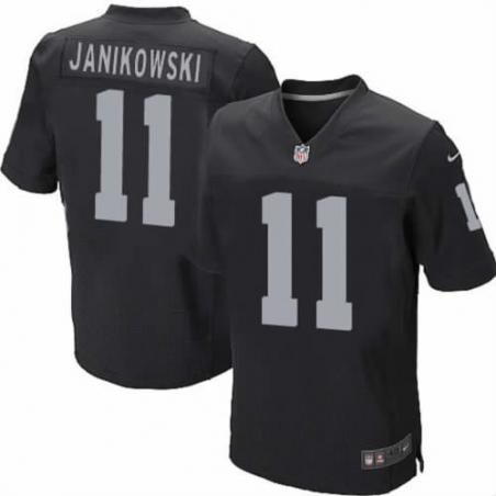 [NEW,Elite] Sebastian Janikowski Football Jersey -Oakland #11 NEW Football Jersey(Black)