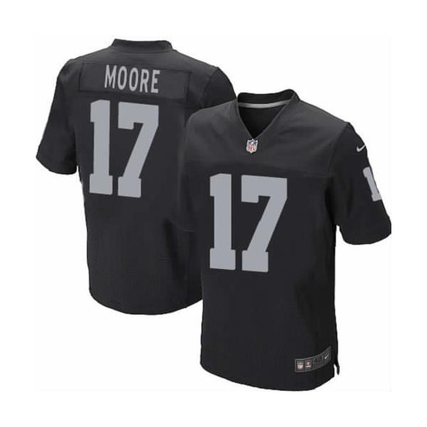 [NEW,Elite] Denarius Moore Football Jersey -Oakland #17 NEW Football Jersey(Black)