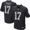 [NEW,Elite] Denarius Moore Football Jersey -Oakland #17 NEW Football Jersey(Black)