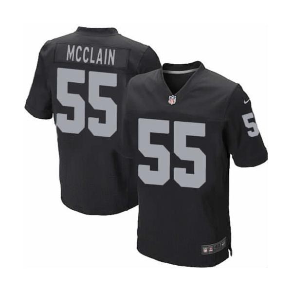 [NEW,Elite] Rolando McClain Football Jersey -Oakland #55 NEW Football Jersey(Black)