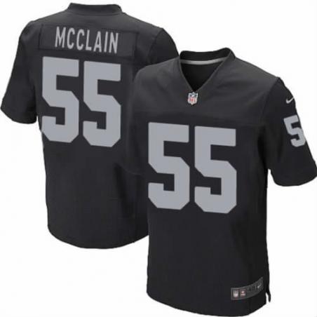 [NEW,Elite] Rolando McClain Football Jersey -Oakland #55 NEW Football Jersey(Black)