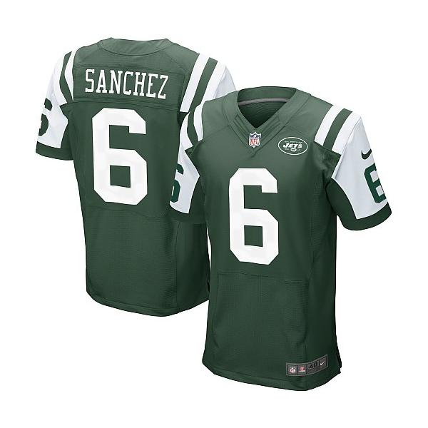 [NEW,Elite] Mark Sanchez Football Jersey -NY-J #6 NEW Football Jersey(Green)