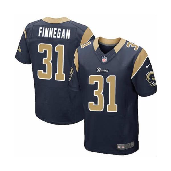 [NEW,Elite] Cortland Finnegan Football Jersey -St. Louis  #31 NEW Football Jersey(Blue)