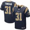 [NEW,Elite] Cortland Finnegan Football Jersey -St. Louis  #31 NEW Football Jersey(Blue)