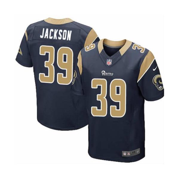 [NEW,Elite] Steven Jackson Football Jersey -St. Louis  #39 NEW Football Jersey(Blue)