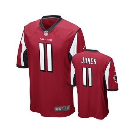 [NEW,Game] Julio Jones Football Jersey -Atlanta #11 FOOTBALL Jerseys(Red)