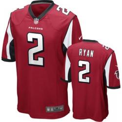 [NEW,Game] Matt Ryan Football Jersey -Atlanta #2 FOOTBALL Jerseys(Red)