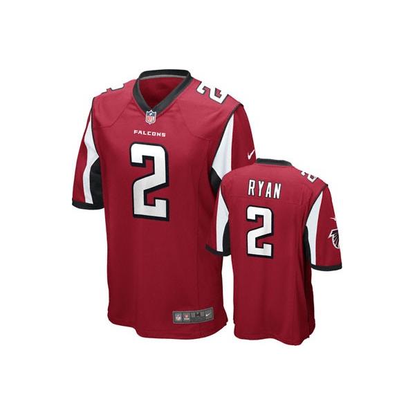 [NEW,Game] Matt Ryan Football Jersey -Atlanta #2 FOOTBALL Jerseys(Red)