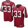 [NEW,Game] Michael Turner Football Jersey -Atlanta #33 FOOTBALL Jerseys(Red)