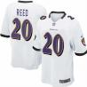 [NEW,Game] Ed Reed Football Jersey -Baltimore #20 FOOTBALL Jerseys(White)