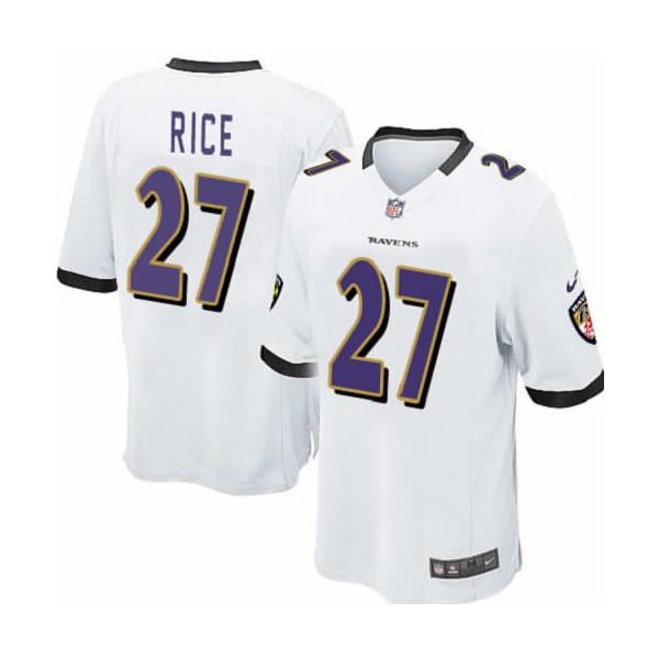 [NEW,Game] Ray Rice Football Jersey -Baltimore #27 FOOTBALL Jerseys(White)