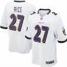 [NEW,Game] Ray Rice Football Jersey -Baltimore #27 FOOTBALL Jerseys(White)