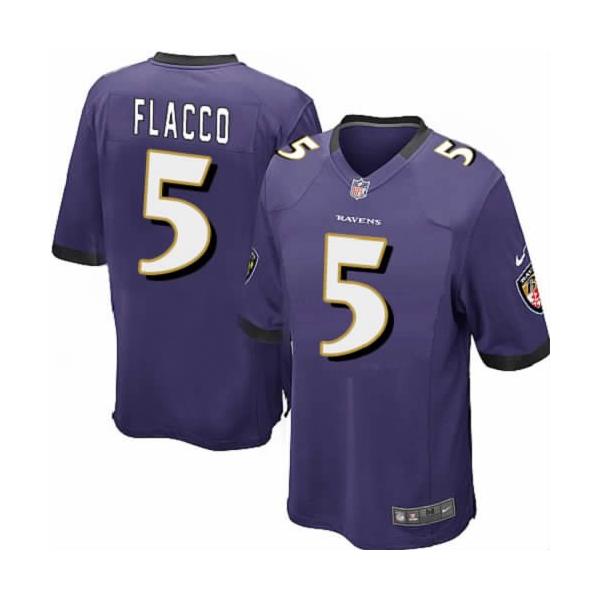 [NEW,Game] Joe Flacco Football Jersey -Baltimore #5 FOOTBALL Jerseys(Purple)