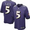 [NEW,Game] Joe Flacco Football Jersey -Baltimore #5 FOOTBALL Jerseys(Purple)