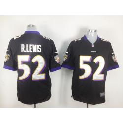 [NEW,Game] Ray Lewis Football Jersey -Baltimore #52 FOOTBALL Jerseys(Black)