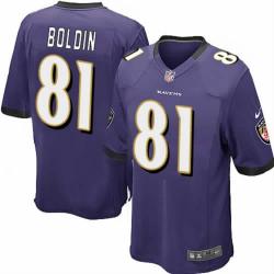 [NEW,Game] Anquan Boldin Football Jersey -Baltimore #81 FOOTBALL Jerseys(Purple)