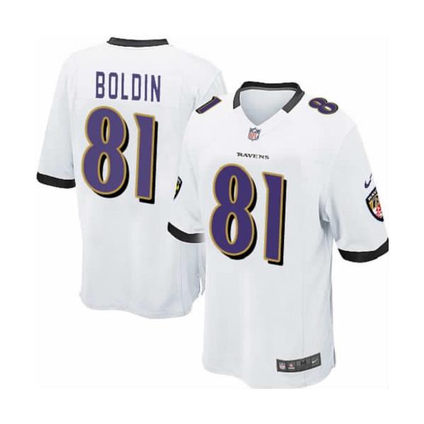 [NEW,Game] Anquan Boldin Football Jersey -Baltimore #81 FOOTBALL Jerseys(White)