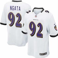 [NEW,Game] Haloti Ngata Football Jersey -Baltimore #92 FOOTBALL Jerseys(White)