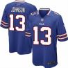 [NEW,Game] Steve Johnson Football Jersey -Buffalo #13 FOOTBALL Jerseys(Blue)