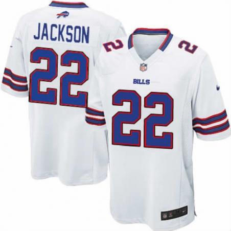 [NEW,Game] Fred Jackson Football Jersey -Buffalo #22 FOOTBALL Jerseys(White)