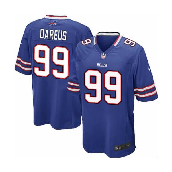 [NEW,Game] Marcell Dareus Football Jersey -Buffalo #99 FOOTBALL Jerseys(Blue)