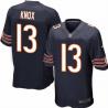 [NEW,Game] Johnny Knox Football Jersey -Chicago #13 FOOTBALL Jerseys(Blue)