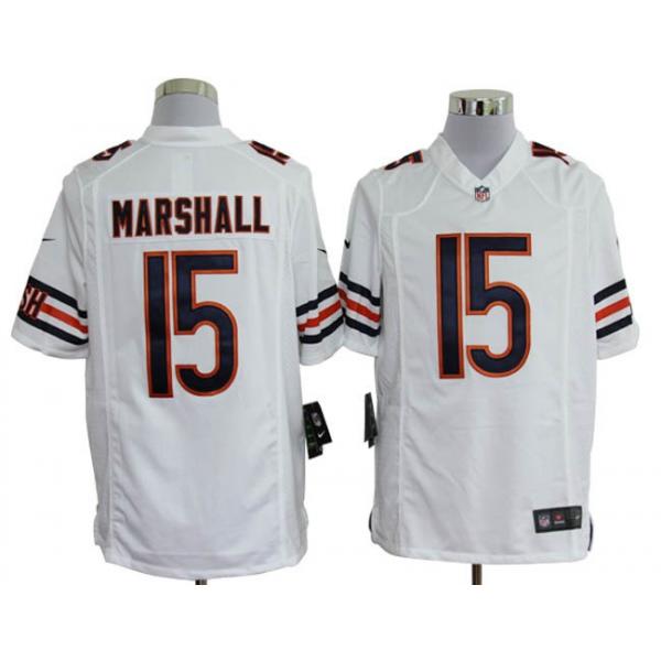 [NEW,Game] Brandon Marshall Football Jersey -Chicago #15 FOOTBALL Jerseys(White)