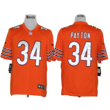 [NEW,Game] Walter Payton Football Jersey -Chicago #34 FOOTBALL Jerseys(Orange)