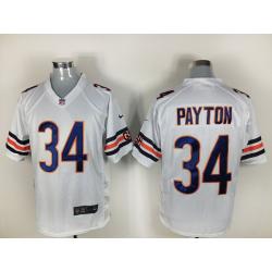 [NEW,Game] Walter Payton Football Jersey -Chicago #34 FOOTBALL Jerseys(White)