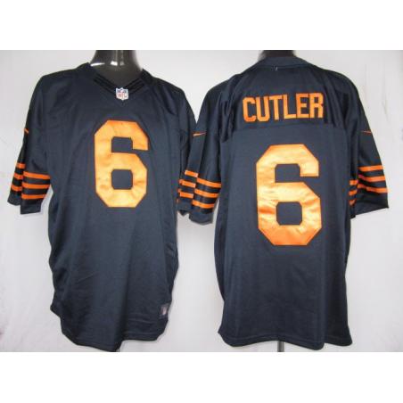 [NEW,Game] Jay Cutler Football Jersey -Chicago #6 FOOTBALL Jerseys(Blue Yellow Number)