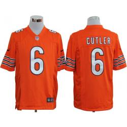 [NEW,Game] Jay Cutler Football Jersey -Chicago #6 FOOTBALL Jerseys(Orange)